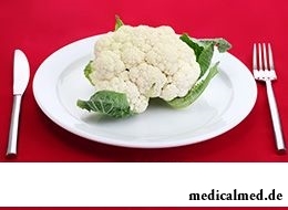 Калорийность цветной капусты - 29 ккал на 100 грамм