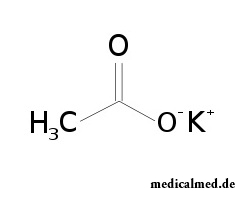 Химическая формула ацетат калия