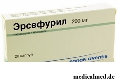 Противодиарейный препарат Эрсефурил